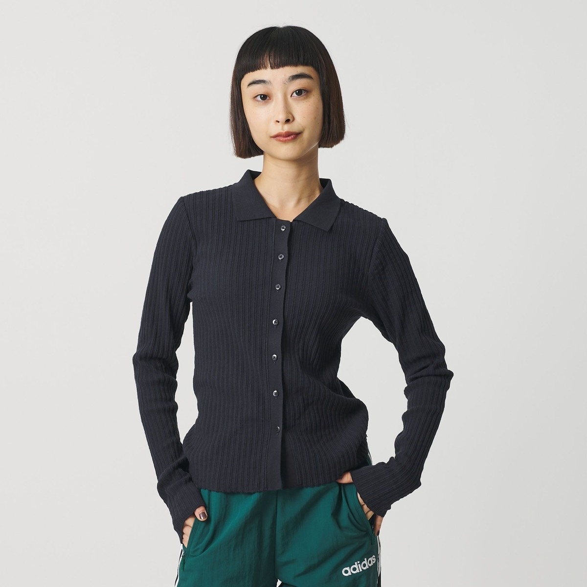 コットンナイロンエンブロイダリーカーディガン BEAUTY&YOUTH UNITED ARROWS（ビューティーアンドユース