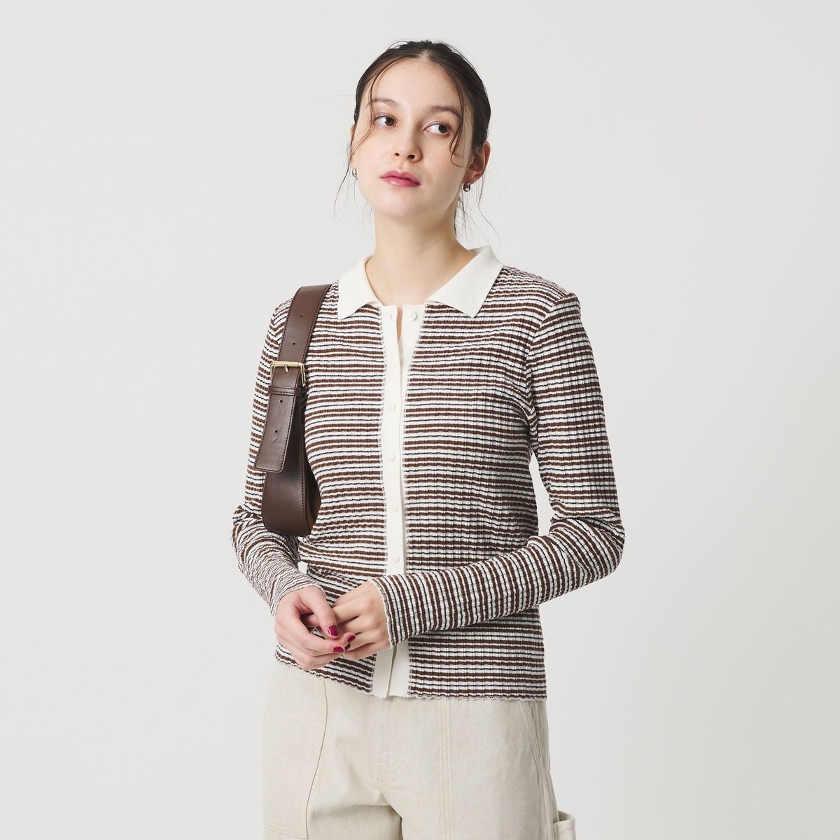 コットンナイロンエンブロイダリーカーディガン BEAUTY&YOUTH UNITED ARROWS（ビューティーアンドユース