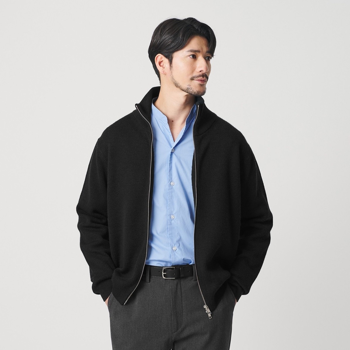 スラビー ポロニット ジャケット | ビューティー＆ユース ユナイテッド