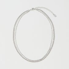 ビューティー＆ユース ユナイテッドアローズ(BEAUTY&YOUTH)のガラス×チェーン 3連 ネックレス