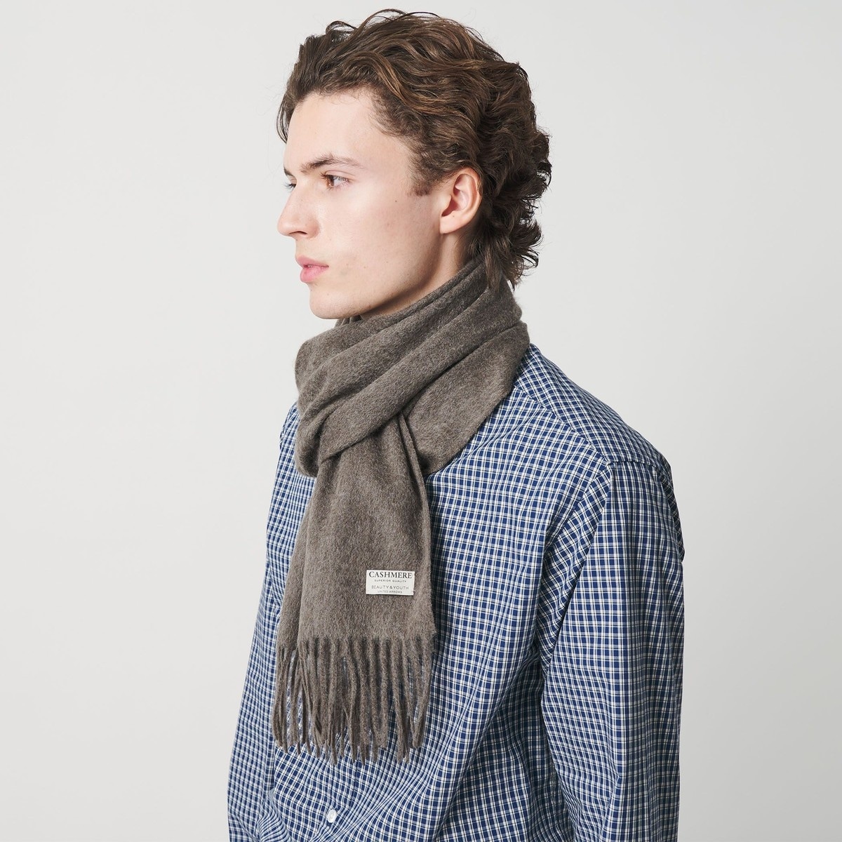 beauty&youth ユナイテッドアローズ カシミヤ 100% マフラー カシミヤ ソリッド マフラー | ビューティー＆ユース ユナイテッド