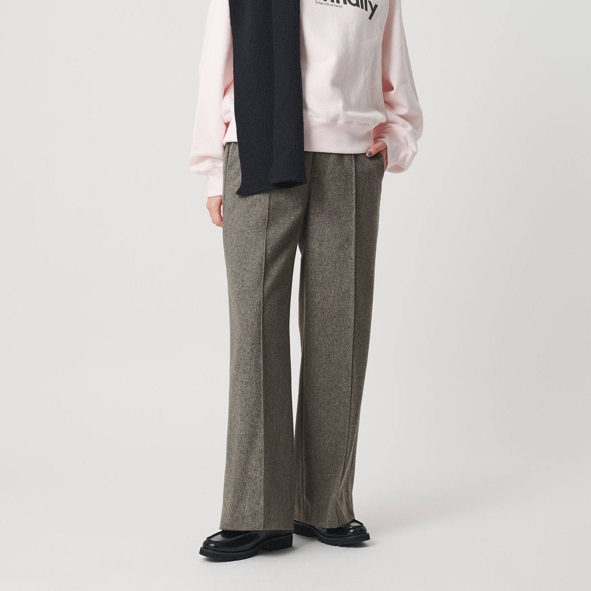 毛ポリエステル フランネルパンツ | ビューティー＆ユース