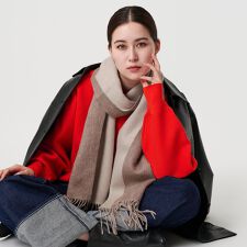 【別注】＜Eds Cashmere＞カシミヤ リバーシブル マフラー