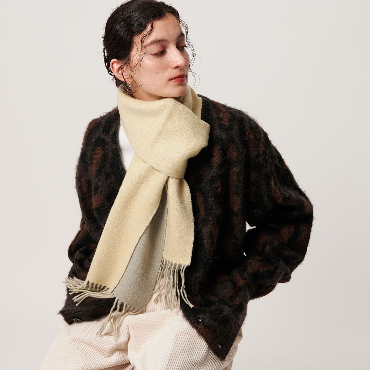 別注】＜Eds Cashmere＞カシミヤ リバーシブル マフラー