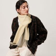 【別注】＜Eds Cashmere＞カシミヤ リバーシブル マフラー