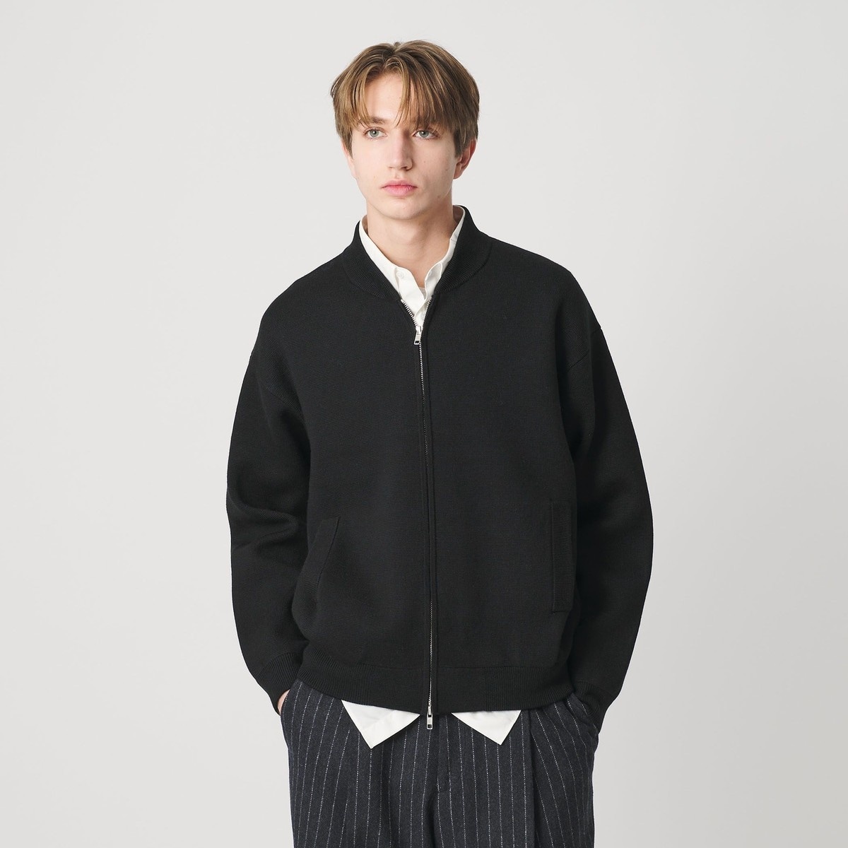 ＜LACOSTE for BEAUTY&YOUTH＞ ジップ カーディガン LACOSTE for BEAUTY&YOUTH＞ジップ カーディガン | ビューティー