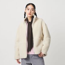 ビューティー＆ユース ユナイテッドアローズ(BEAUTY&YOUTH)のボア スタンドカラー ジップブルゾン