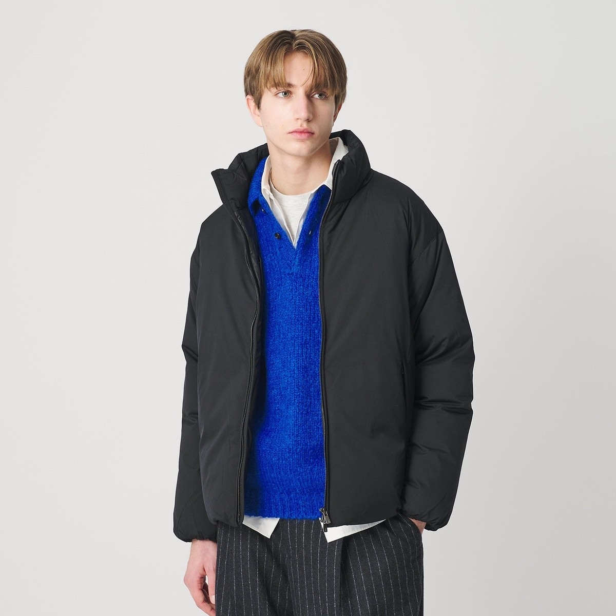 小松マテーレ スタンドカラー ダウンジャケット 700FP 撥水機能