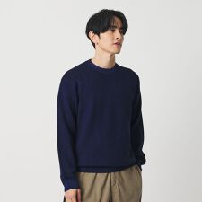 フェード アゼ クルーネック ニット 手洗い可能