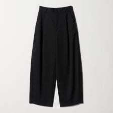 毛ポリエステル カーブパンツ ウォッシャブル