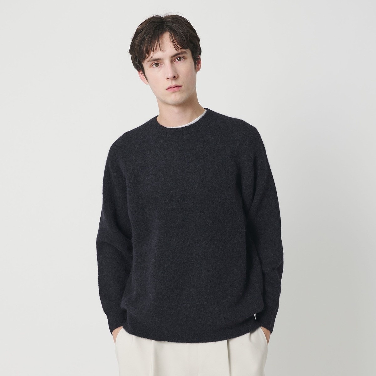 【HBEAUTY&YOUTH】セーター ニット KNIT WOOL100 L ビューティー＆ユース ユナイテッドアローズ(BEAUTY&YOUTH UNITED