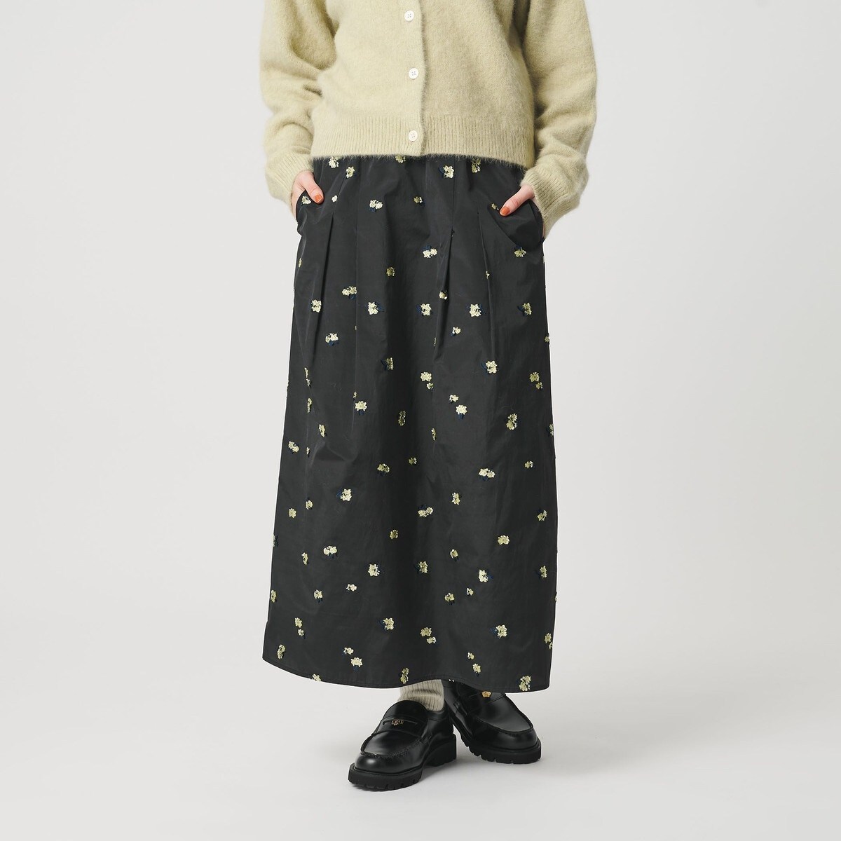 フラワージャガード スカート ウォッシャブル | ビューティー＆ユース