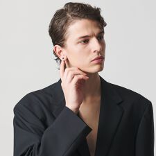 ＜eoa＞ストーン スタッズ ピアス