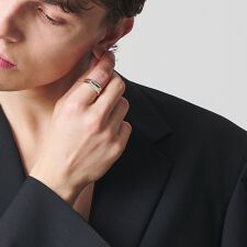 ＜eoa＞ストーン ダブル リング