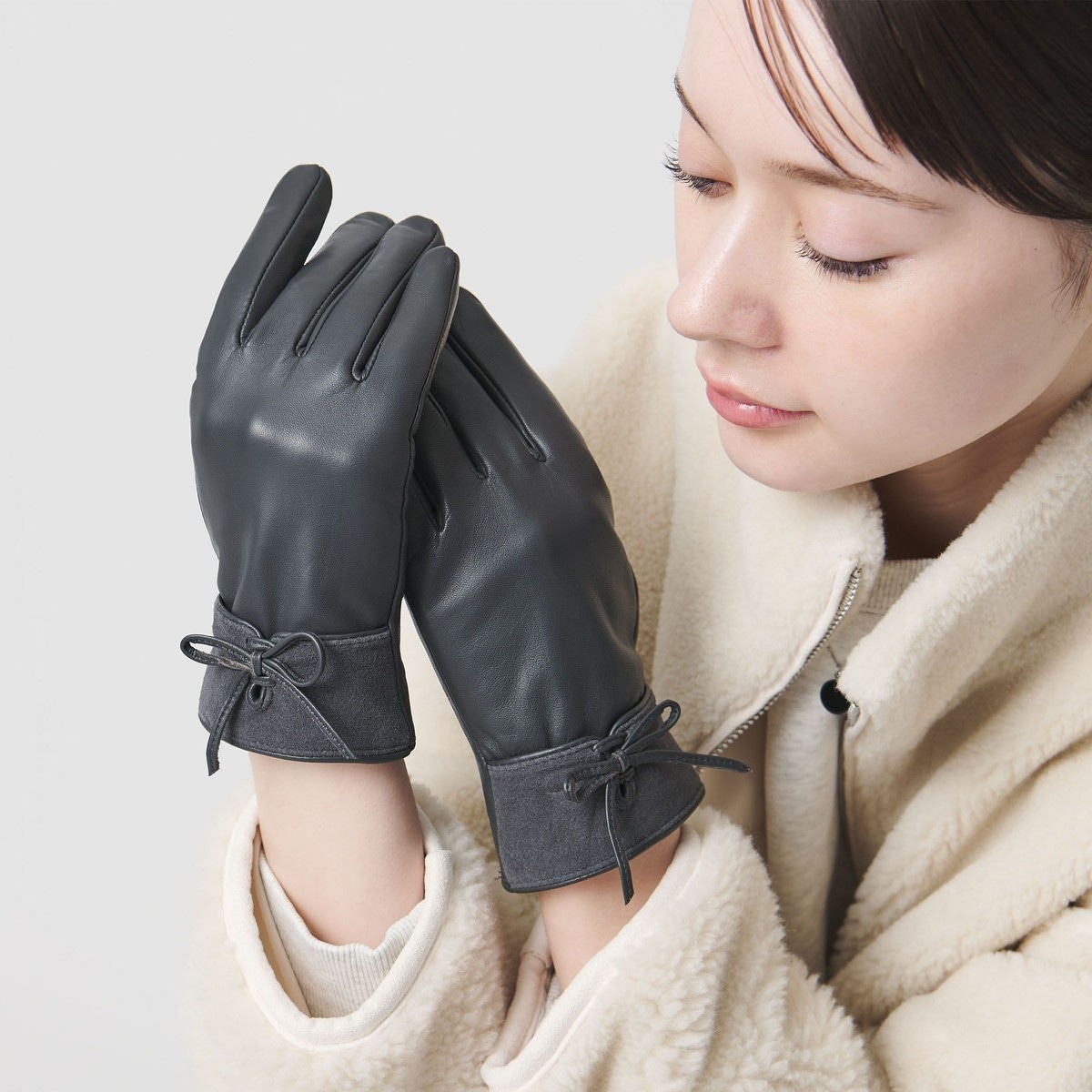 ベロアリボンジャージーグローブ | ジル バイ ジル スチュアート(JILL