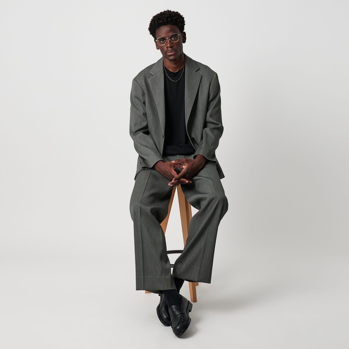 [�}���C]���C�g �u�J�e�B�� �g���E�U�[ NO.9 �Z�b�g�A�b�v�Ή�/�r���[�e�B�[�����[�X ���i�C�e�b�h�A���[�Y�iBEAUTY&YOUTH�j DK.GRAY