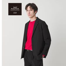 360°MASTER 2.0 リラックス 2ボタン ジャケット セットアップ対応 ストレッチ 撥水