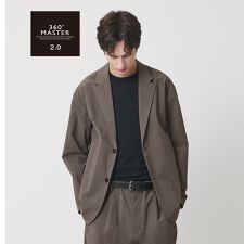 360°MASTER 2.0 リラックス 2ボタン ジャケット セットアップ対応 ストレッチ 撥水