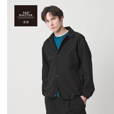 360°MASTER 2.0 4ボタン コーチジャケット セットアップ対応 ストレッチ 撥水 ウォッ