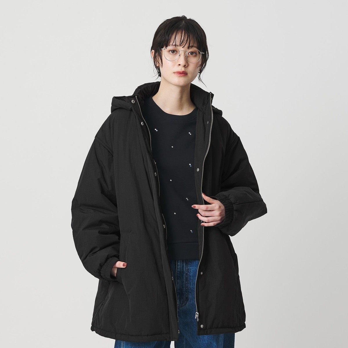 ナイロン パフ フードブルゾン | ビューティー＆ユース ユナイテッド