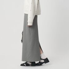【WEB限定 Wardrobe DAILY MINIMAL】ポリエステルコットン リブニットタイトス
