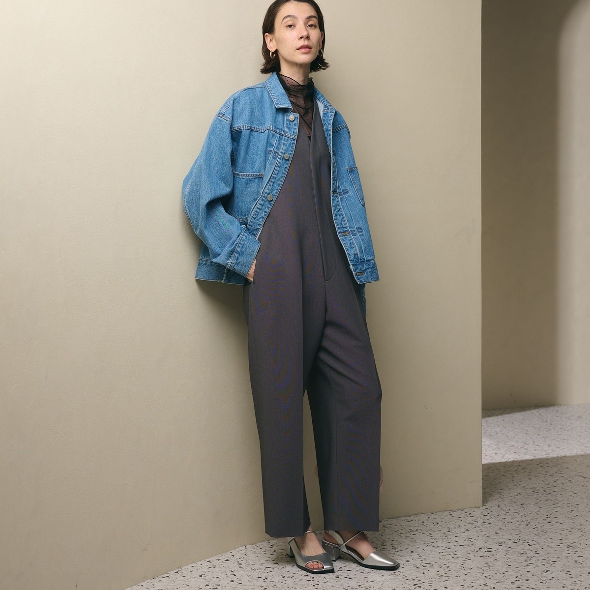 バイカラーサロペット | グレースコンチネンタル(GRACE CONTINENTAL