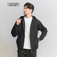 BY シアサッカー レイズドネック ジップ パーカー | ビューティー 