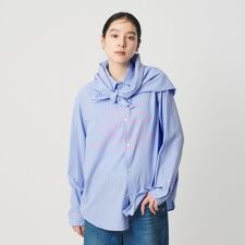 【別注】＜Samplee＞ストライプシャツ＆スカーフ