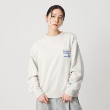 コットン裏毛 ロゴスウェット プルオーバー