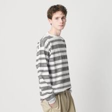 12oz ヘビーウェイト ボーダー クルーネック カットソー