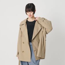 コットンブレンド ミドルトレンチコート