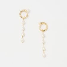 ＜Causerie＞淡水パール フープイヤリング