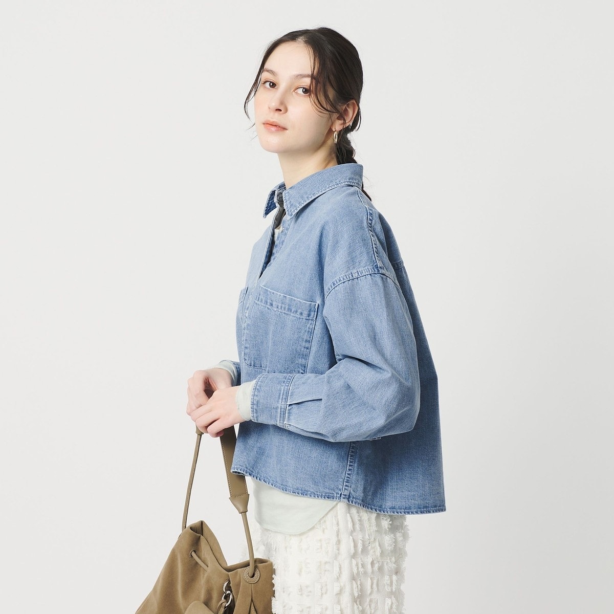 WEB限定】ショート デニムシャツ | ビューティー&ユース ユナイテッド WEB限定】ショート デニムシャツ | ビューティー&ユース ユナイテッド