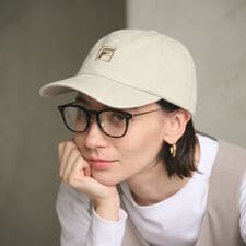 【別注】＜FILA＞コットン ウォッシュ ロゴ キャップ