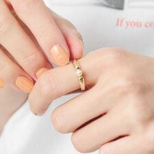 ワン パールモチーフ リング