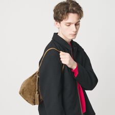 ＜LA UNIQA＞スエード 巾着 バッグ