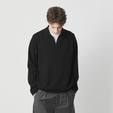 クリンプ コットン ポロスキッパー ニット ウォッシャブル 