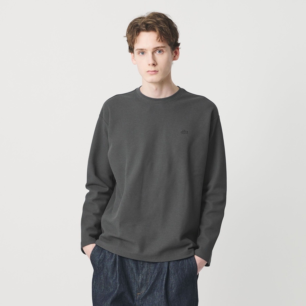 LACOSTE for BEAUTY&YOUTH＞ワントーン ロング スリーブ カットソー