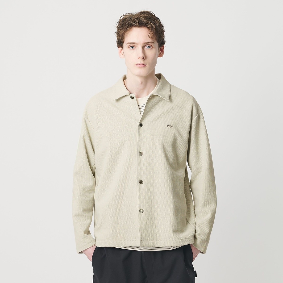 LACOSTE for BEAUTY&YOUTH＞ワントーン シャツ ジャケット