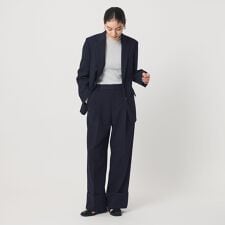 ポリエステルブレンド ツイル テーラードジャケット