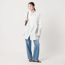 ＜provoke＞ストライプ レイヤード ビッグシャツ