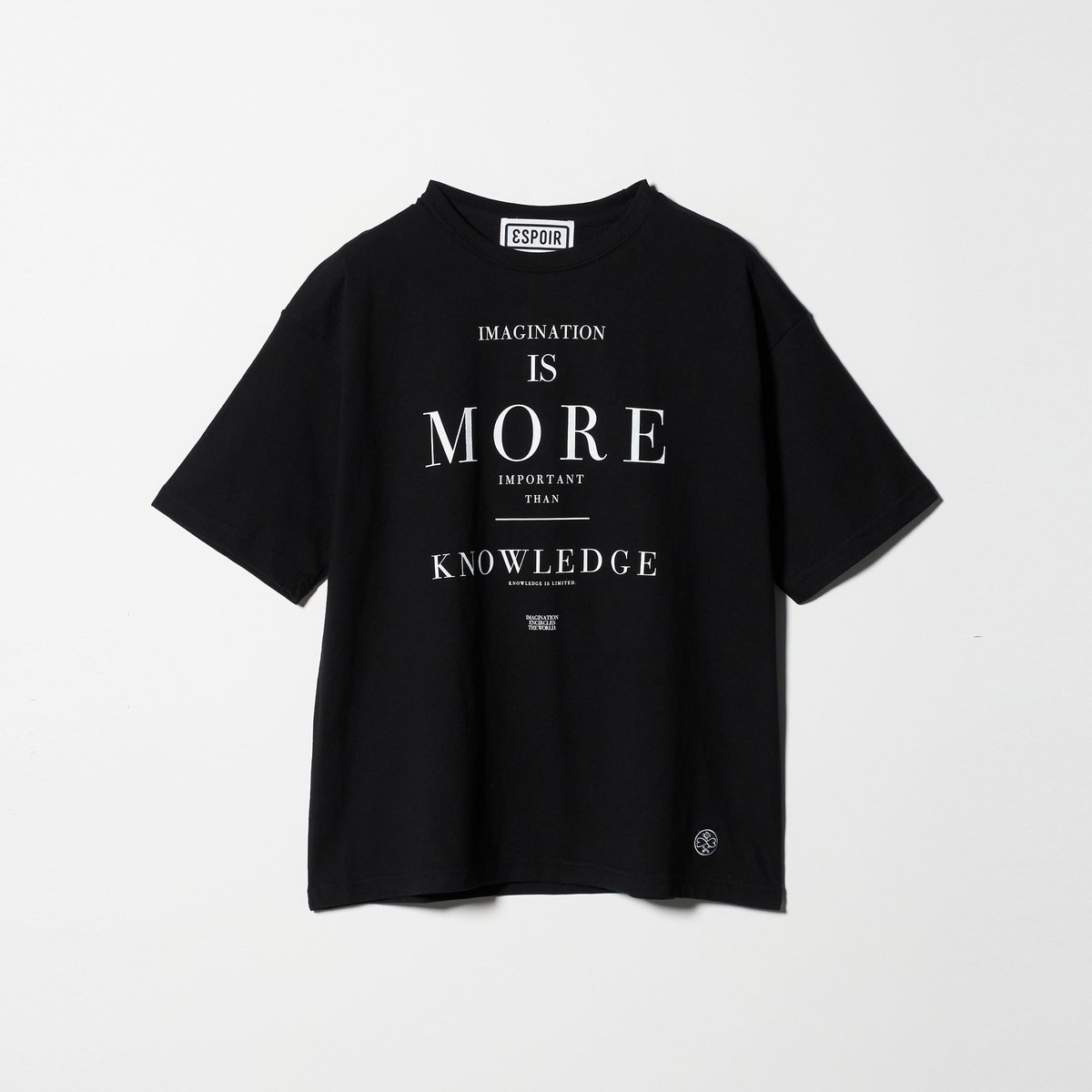 [�}���C]��ESPOIR��IMAGINATION T�V���c/�r���[�e�B�[�����[�X ���i�C�e�b�h�A���[�Y�iBEAUTY&YOUTH�j BLACK