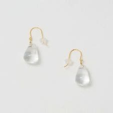 ＜Causerie＞クリア ドロップ ピアス