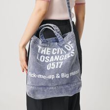 【別注】＜CONTROL FREAK＞ウォッシュ メッセージ 2WAY ショルダーバッグ