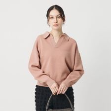 【WEB限定 Wardrobe DAILY MINIMAL】スキッパーニットプルオーバー ウォッシャ