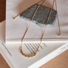 メタル チェーンモチーフ スライダー ネックレス