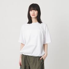 ヘム ドローストリング 5分袖 Tシャツ