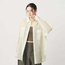 コットン シアー ワーク シャツ