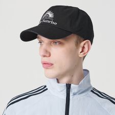 ＜HELLO SUNRISE＞ウォッシュド オリジナル ロゴ キャップ