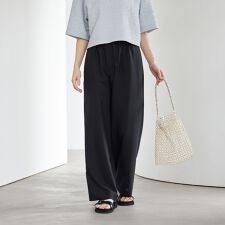 リネンライク ライトイージーパンツ ウォッシャブル 防シワ